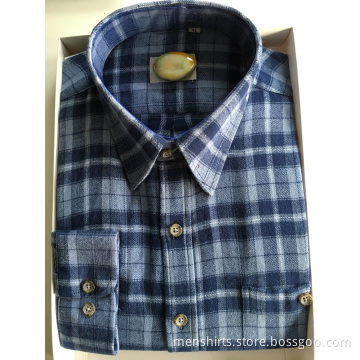 Men Business Flannel Fabric Shirt